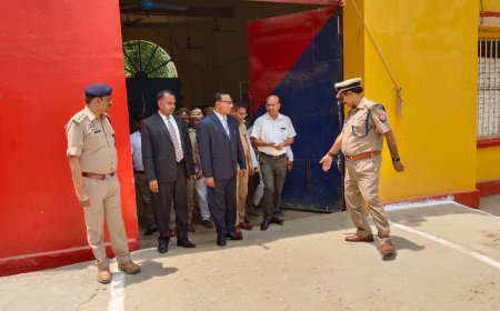 जिला कारागार देवरिया का संयुक्त रूप से किया गया निरीक्षण 