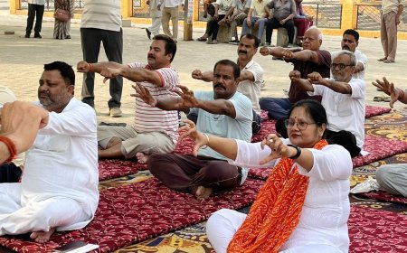 योग अपनाएं, अपना जीवन स्वस्थ बनाए-विजयलक्ष्मी