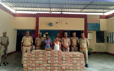 यूपी से बिहार ले जाई जा रही थी 12 लाख रुपये की शराब, तस्करों को पुलिस ने किया गिरफ्तार