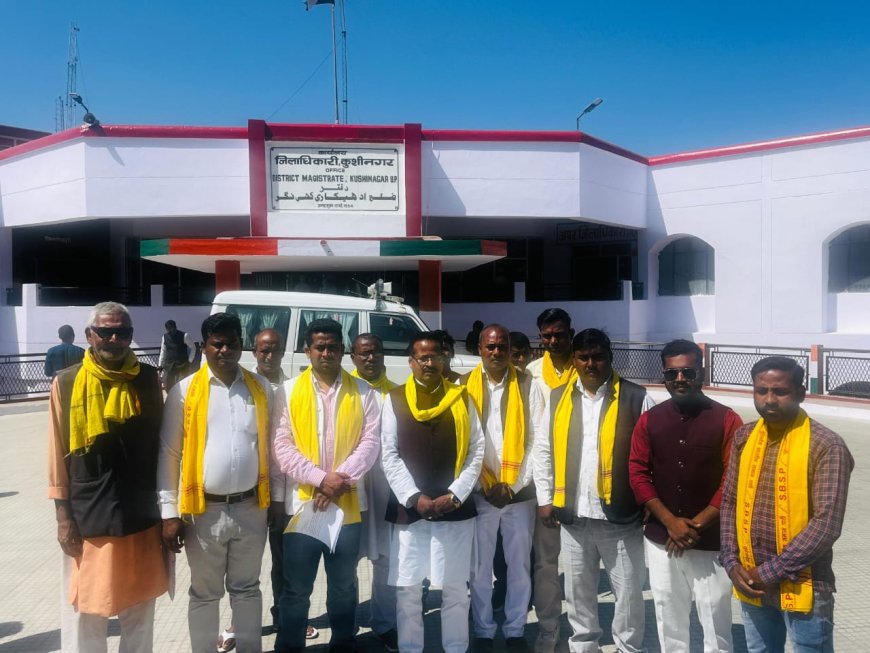 जिलाधिकारी से मिलकर ग्राम विकास अधिकारी के खिलाफ की कार्यवाही की मांग