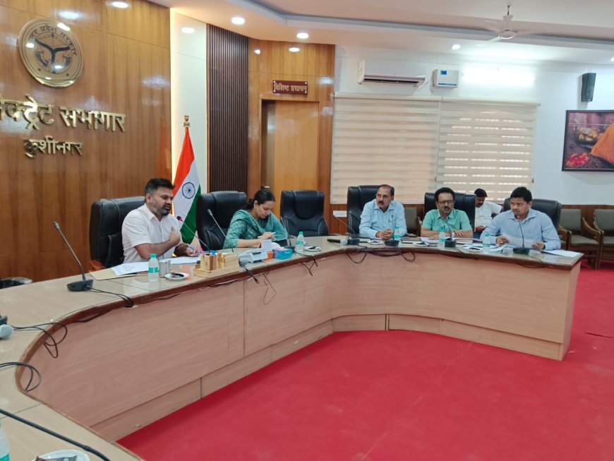 डीएम की अध्यक्षता में स्वच्छता समिति, अन्य समिति के कार्यों की हुई समीक्षा बैठक