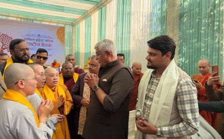 ग्लोबल बुद्धिस्ट फोरम की पहली बैठक, उद्भव त्रिपाठी ने बतौर सदस्य की सहभागिता